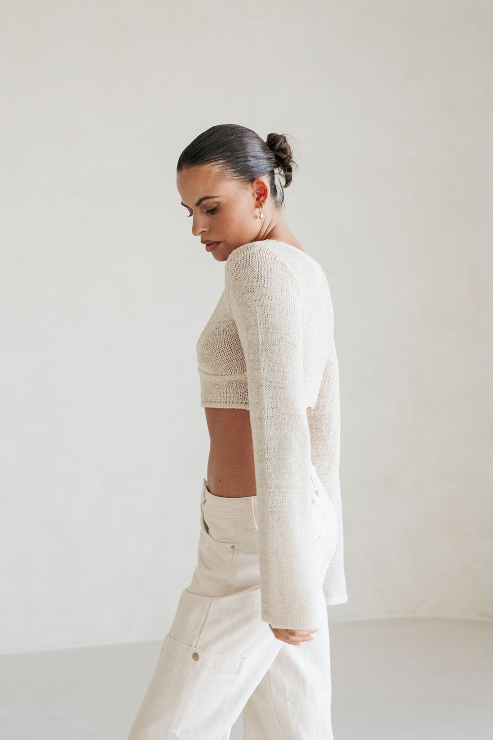 Soft Loose Knit Cream Callea Top - Ideal for Denim